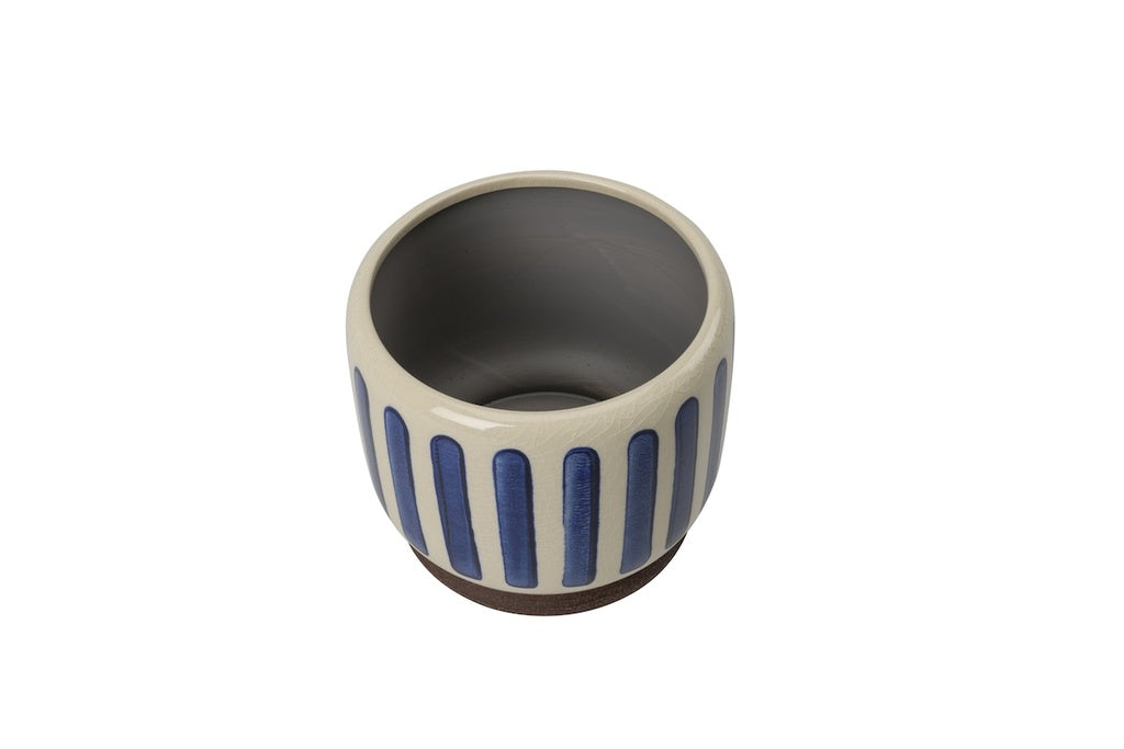 Burgon & Ball Indoor Pots - Blue Stripe