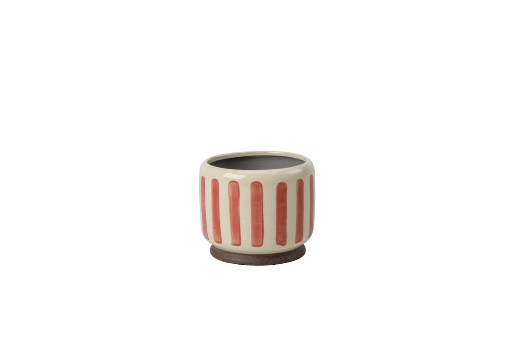 Burgon & Ball Indoor Pots - Red Stripe