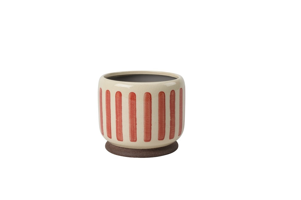 Burgon & Ball Indoor Pots - Red Stripe