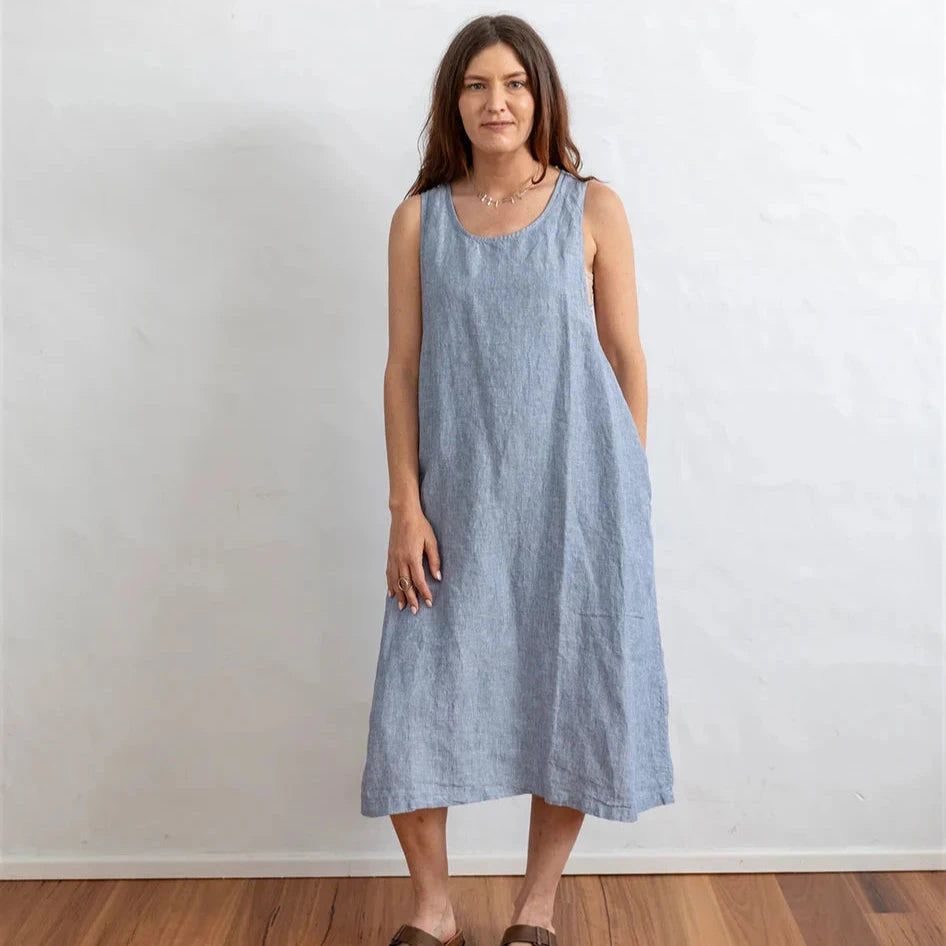 Miss Molly Linen Apron Dress