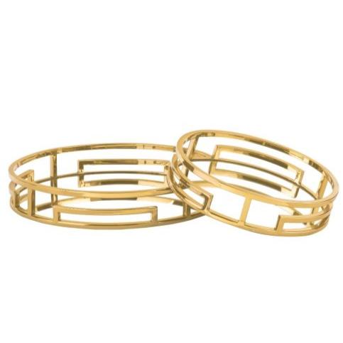 Gold Round Link Tray (Large)