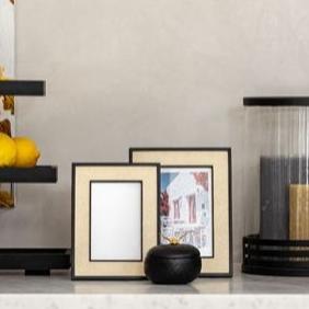 Black Rattan Frame (Medium)