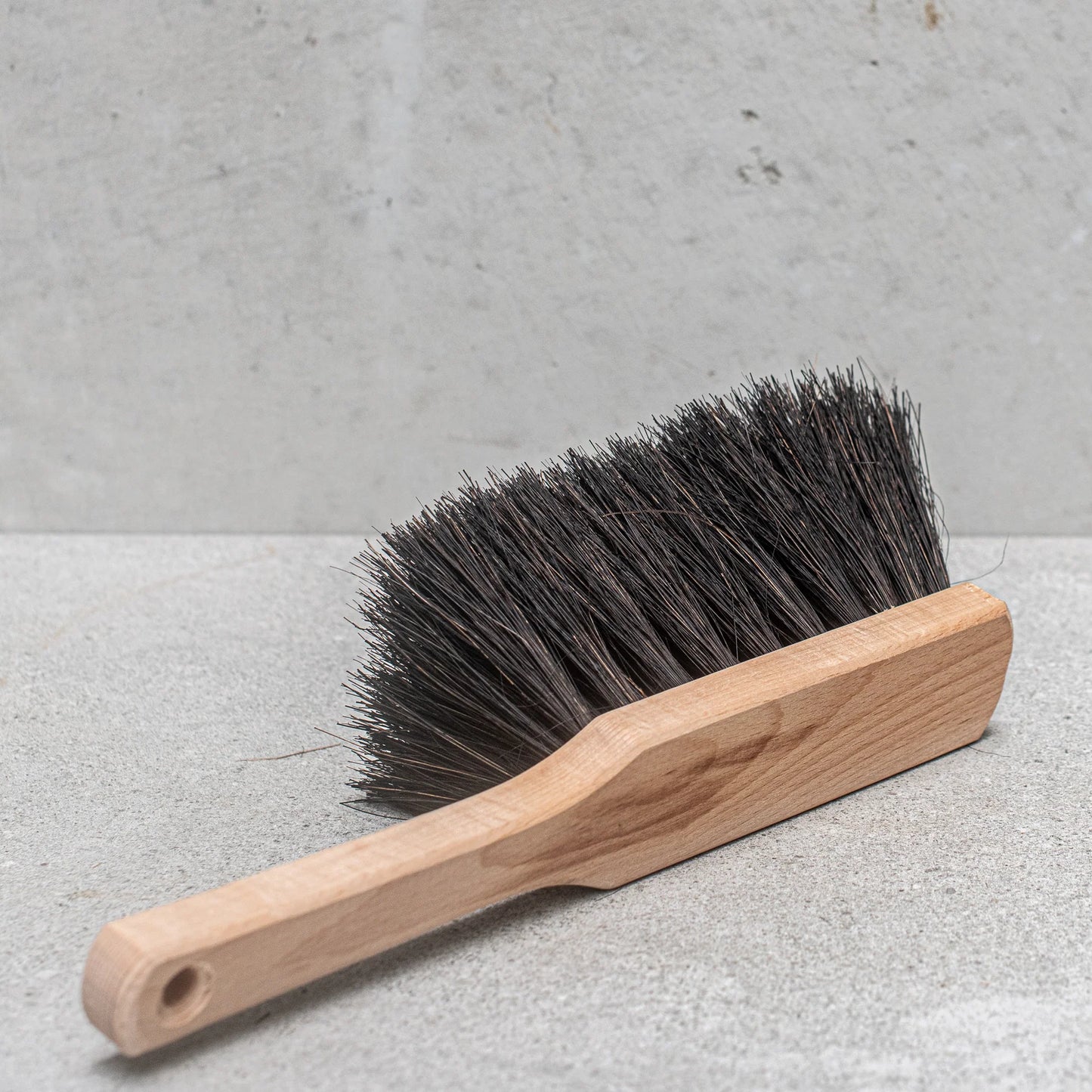 Fireplace Hearth Set - Black Dustpan with rubber lip & Arenga Fibre Hearth Brush