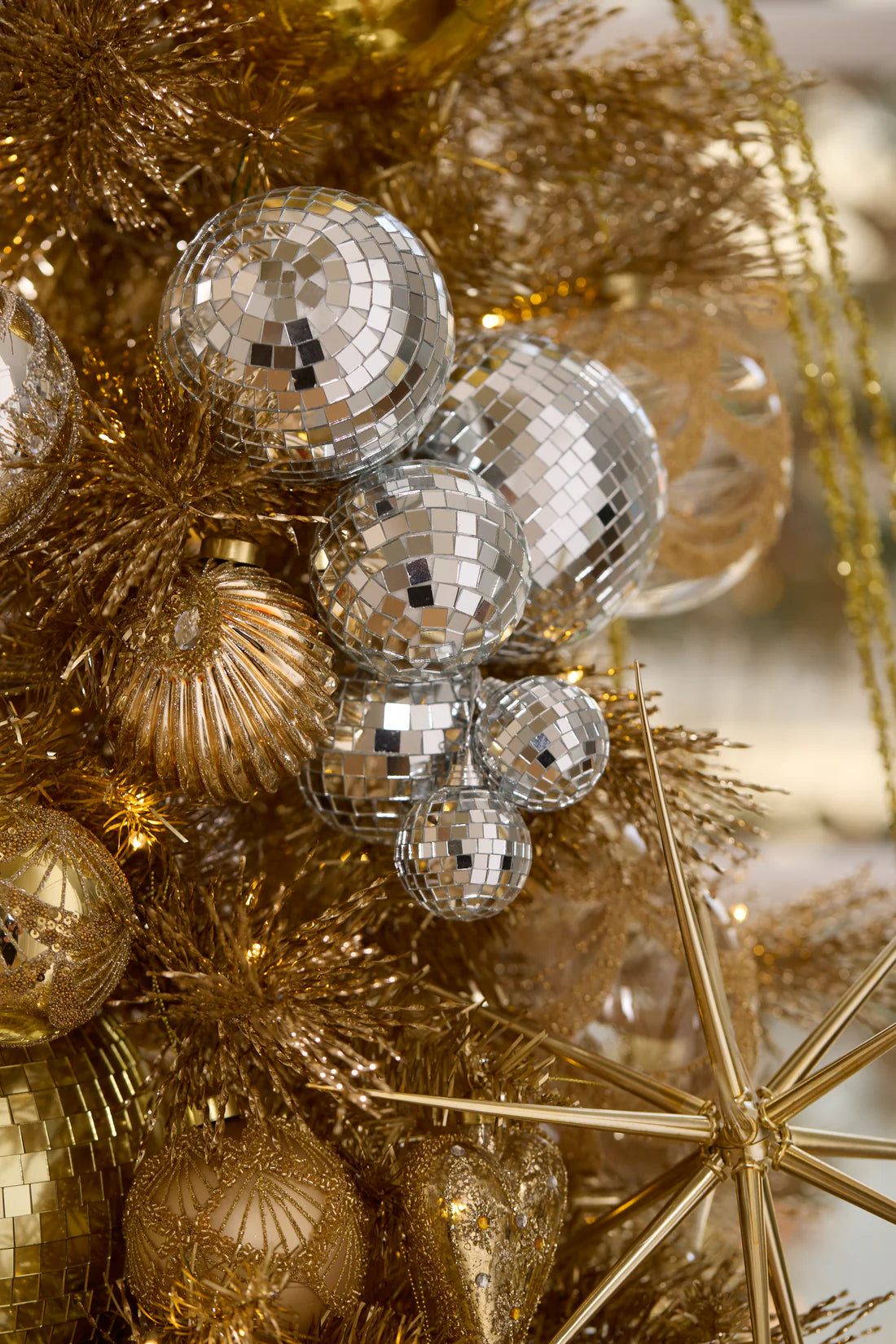 Gold Beaded Heart Ornament