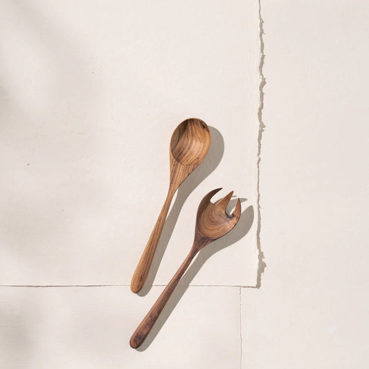 Inartisan Zahra Teak Salad Servers