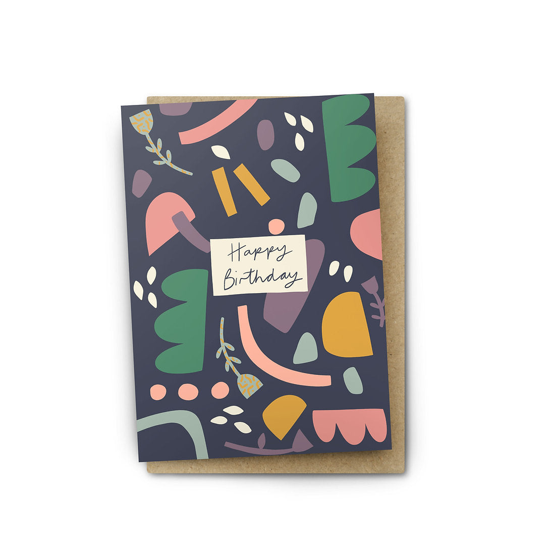 happy birthday card - dream party pattern