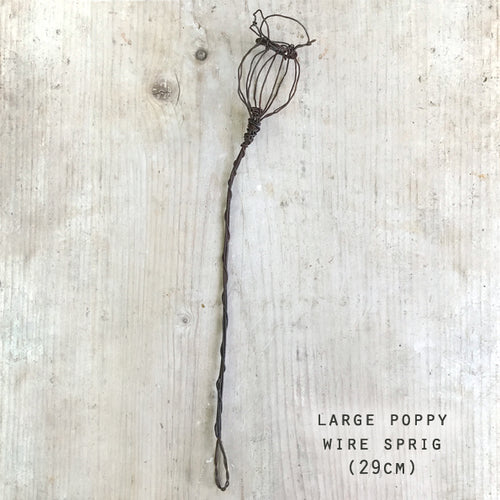 Wire Sprig Poppy - large