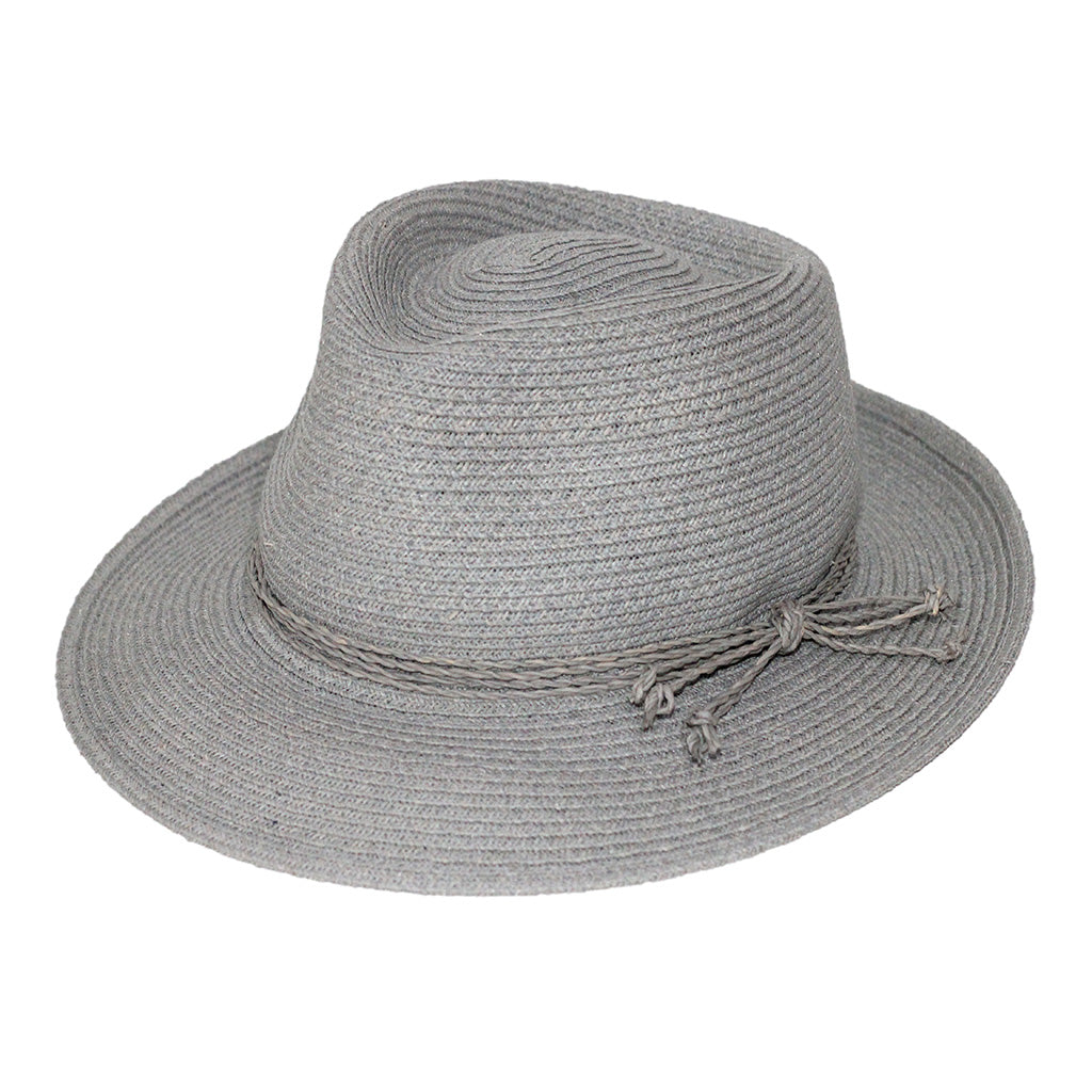 Canopy Bay Palma Fedora Hat - Fog Blue