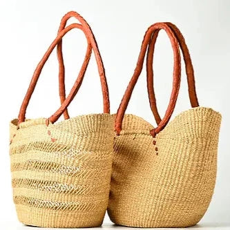 African Queen Basket - Long Handle Ushopper - 2 styles