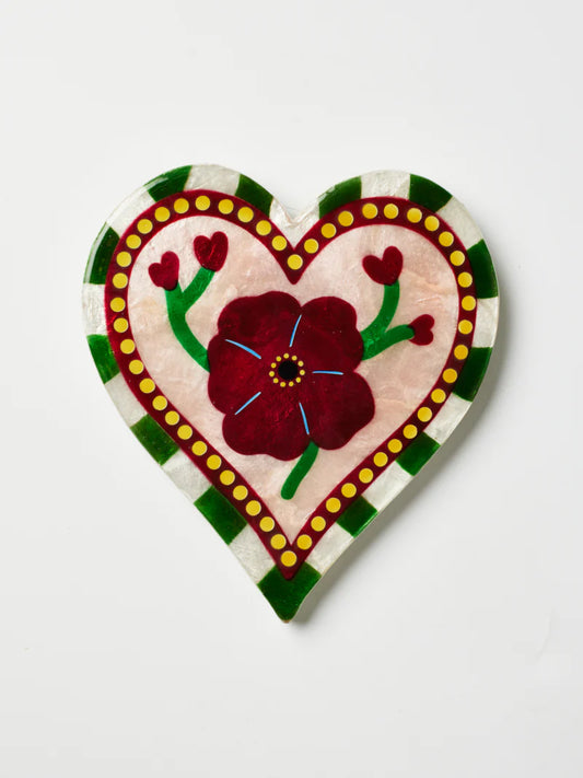 Jones & Co Bloom Nouveau Wall Art -  Wine Heart