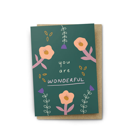 you are wonderful card