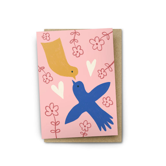love birds card