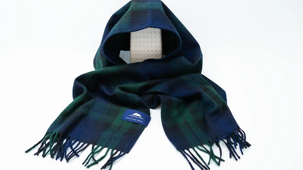 Recycled Wool  Tartan Scarves by Stone Hill View - 8 Tartans