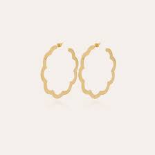 Gas Bijoux Bolduc Flore Hoop Gold earrings