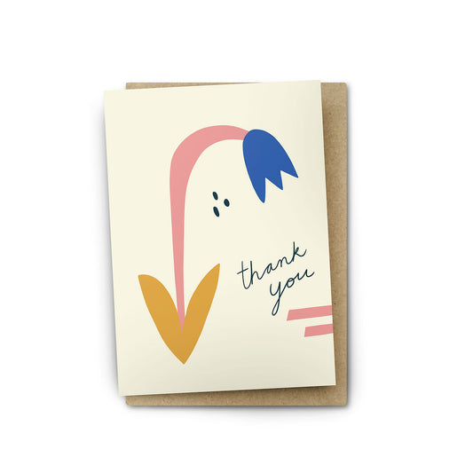 thank you card - humble flower