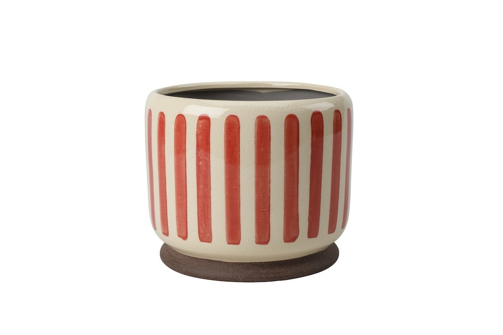 Burgon & Ball Indoor Pots - Red Stripe