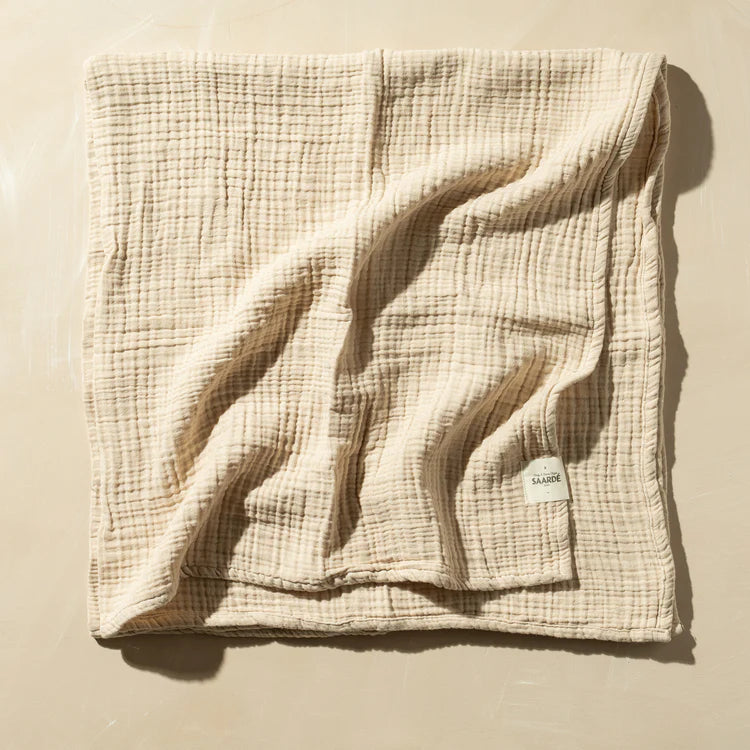 Saarde Turkish Cotton Crinkle Baby Blanket - 5 Colours