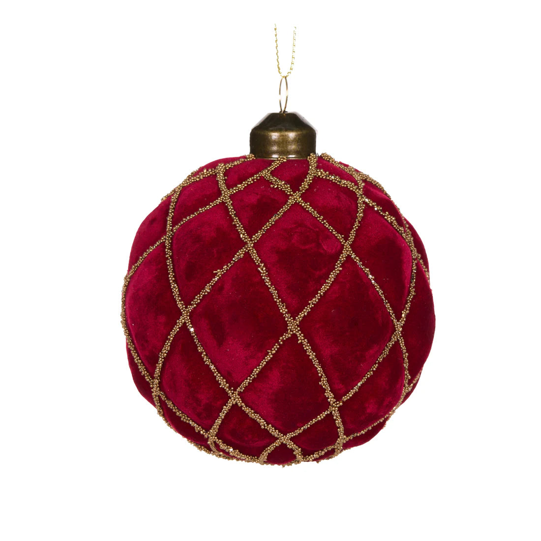 Red Velvet Quilt Bauble
