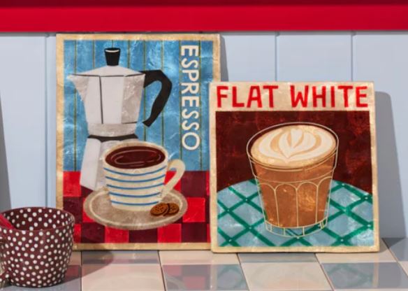 Jones & Co Barista Wall Art - Flat white