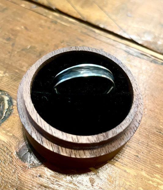 Christine Battocchio silver band ring