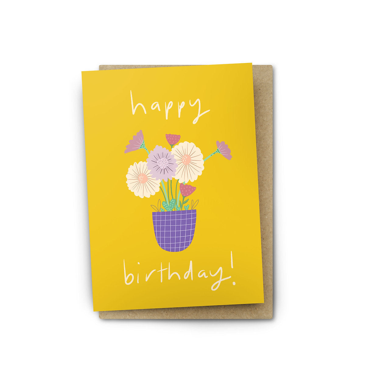 happy birthday card - bouquet