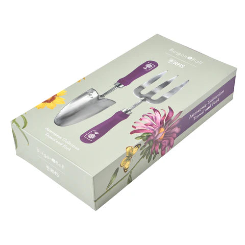 Burgon & Ball Trowel and Fork Gift Boxed Set - Asteraceae