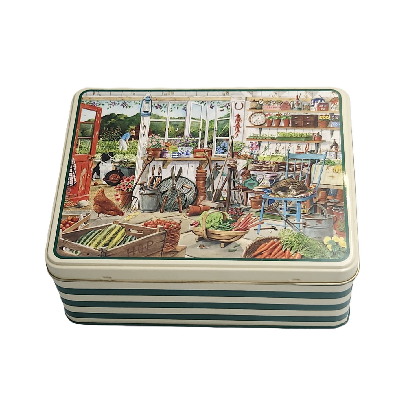 Tracy Hall Garden Shed Biscuit Tin