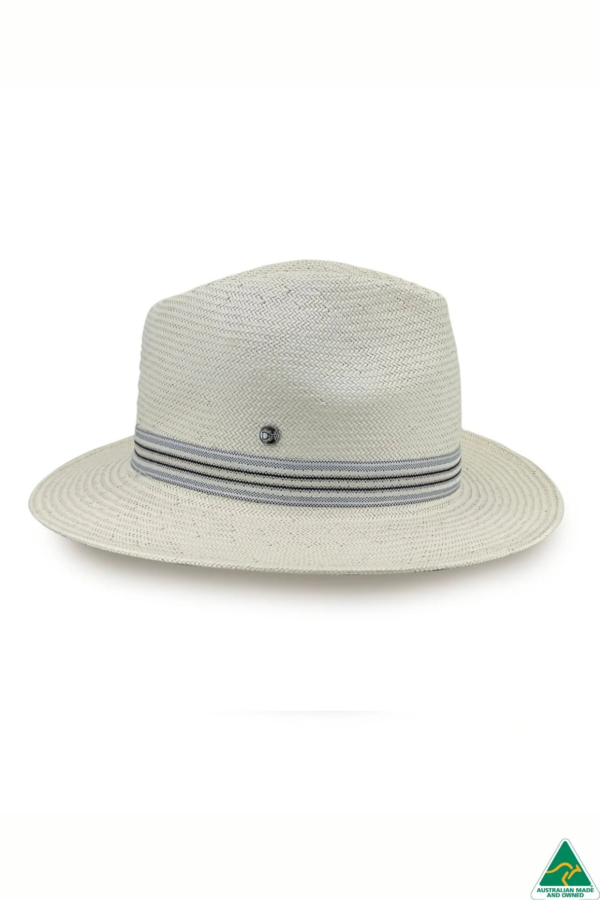 Canopy Bay Stanton Glazed Straw Fedora Hat