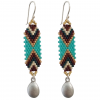 Love Bomb  Japanese Seed Bead Earrings