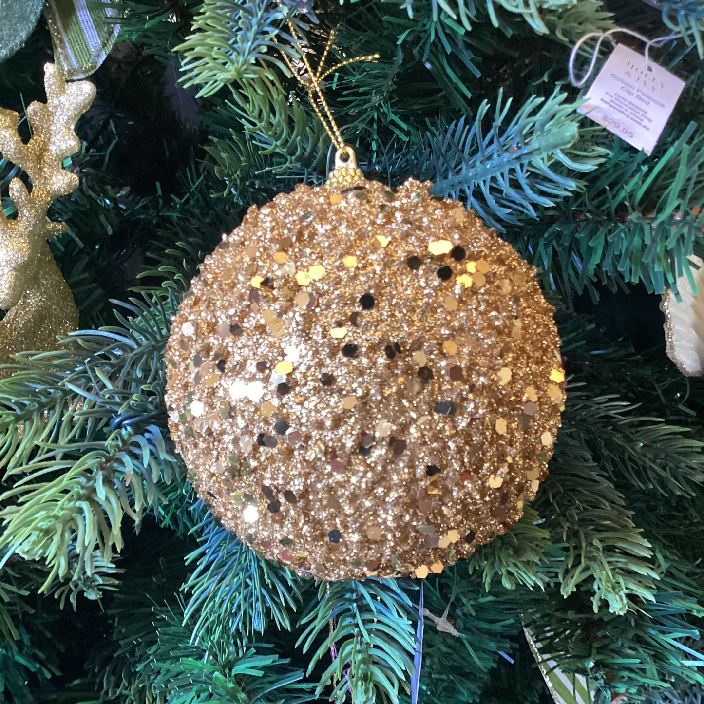 Gold Sparkles Bauble