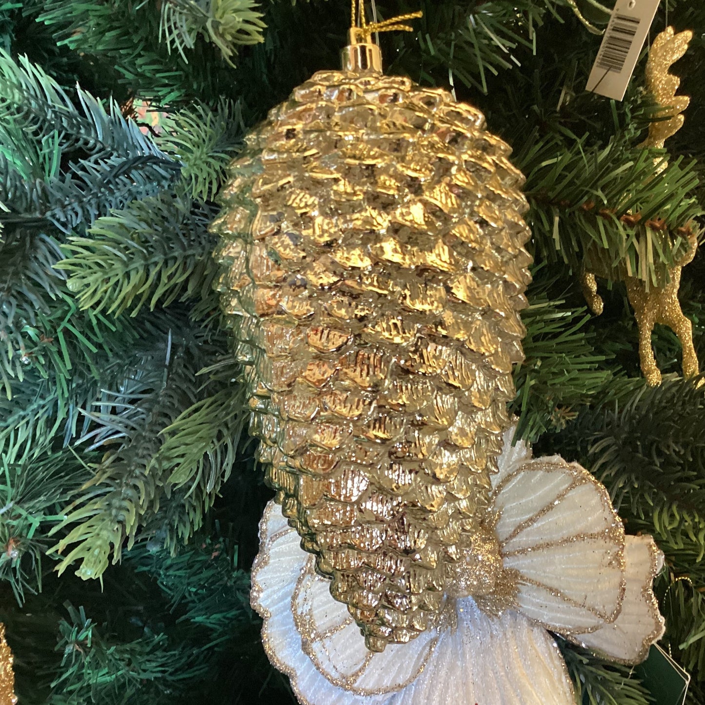 Gold Mercury Pinecone Bauble