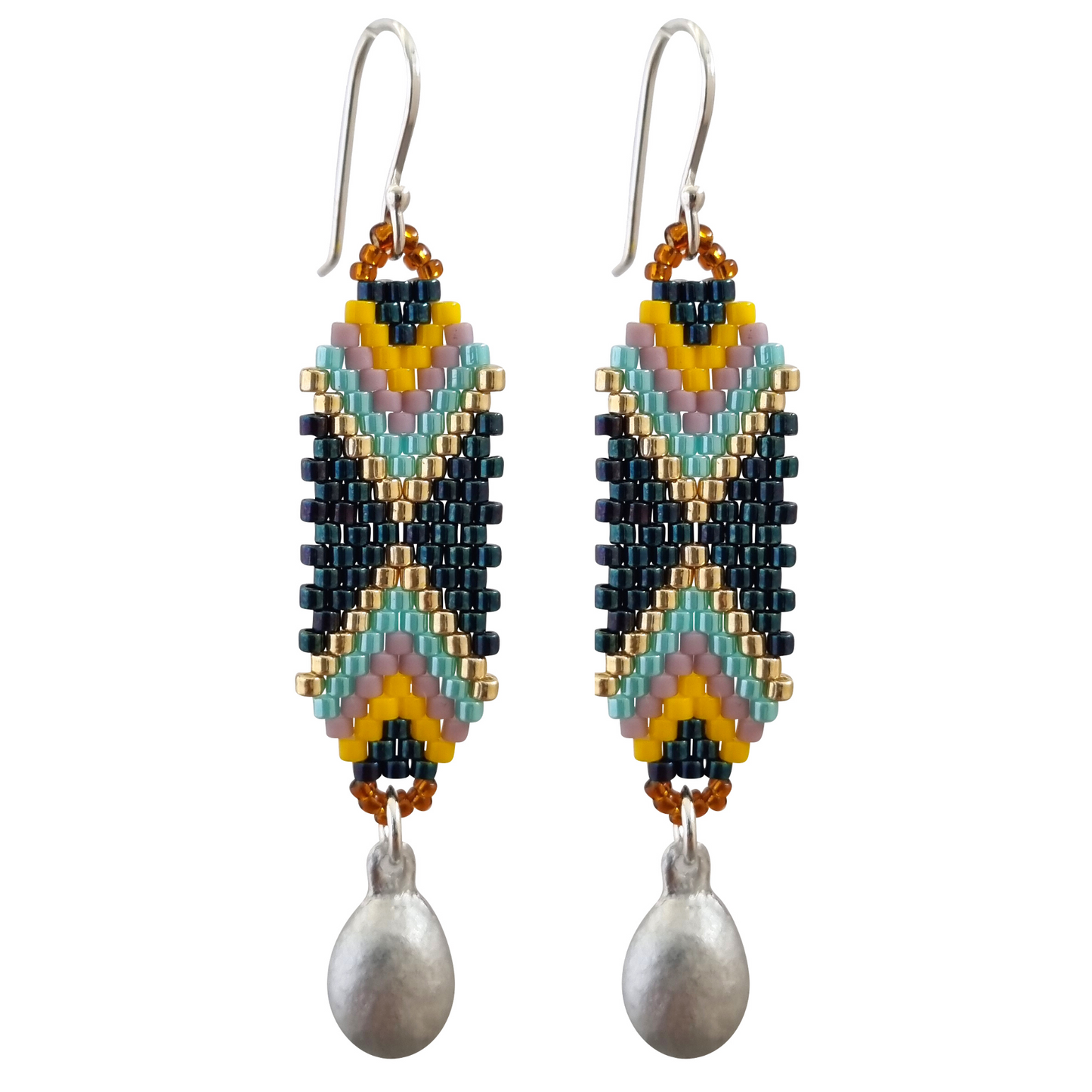 Love Bomb  Japanese Seed Bead Earrings