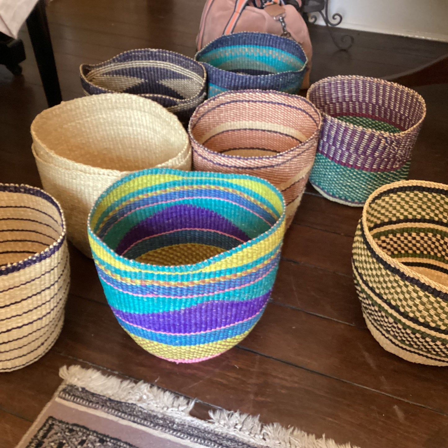 African Queen Waste bin or planter Basket - 2 Styles