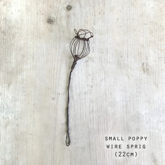 Wire Sprig Poppy - large