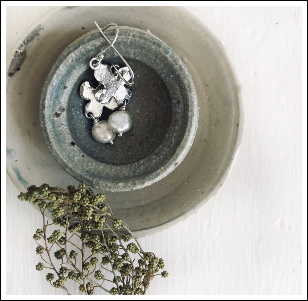 Paird Roman Relic Crosses earrings