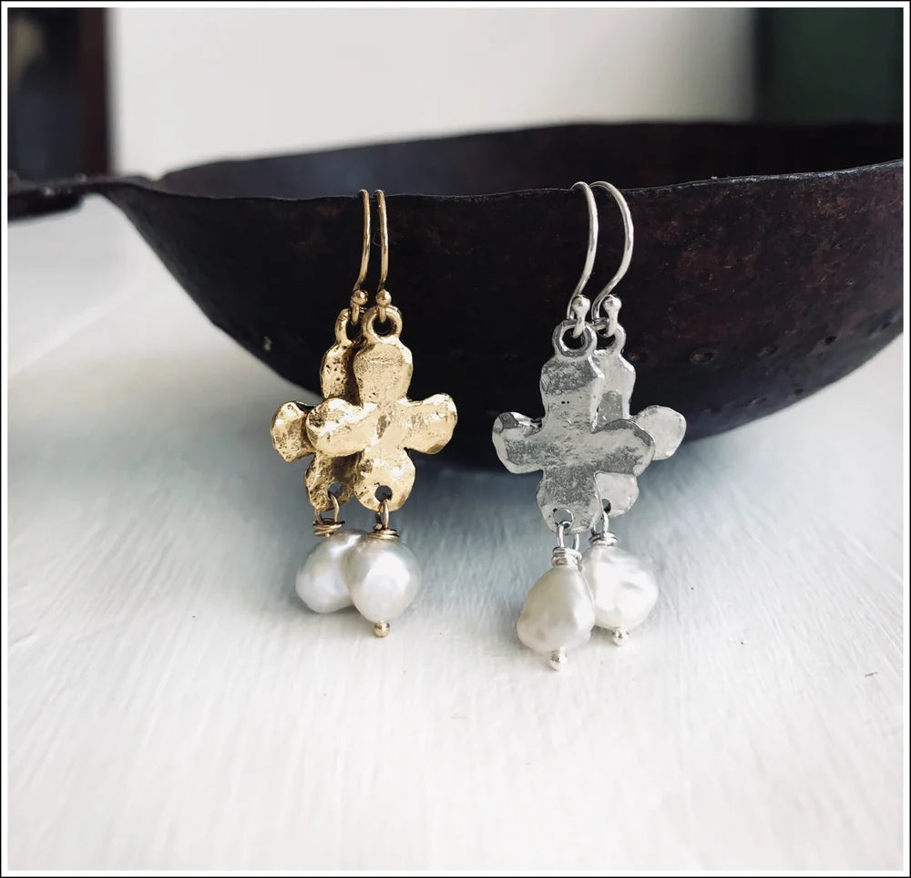 Paird Roman Relic Crosses earrings