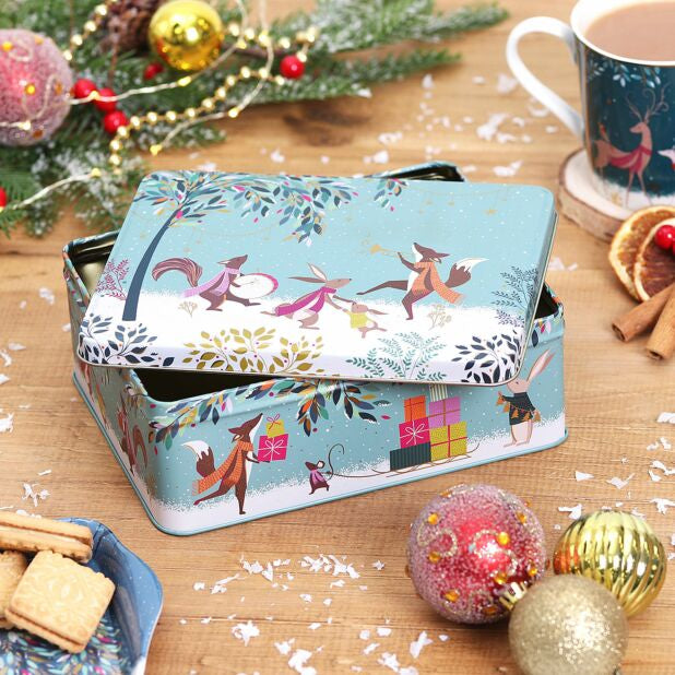 Woodland Tales Biscuit Tin by Sara Miller