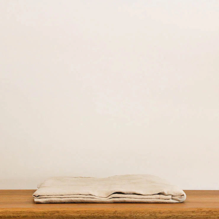 Miss Molly Pillowcase - French Linen with Raw Edge Set of 2