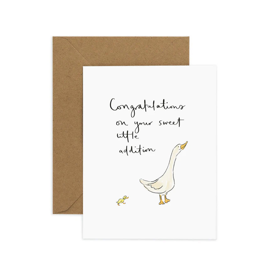 'Congratulations on your Sweet Little Addition' Card