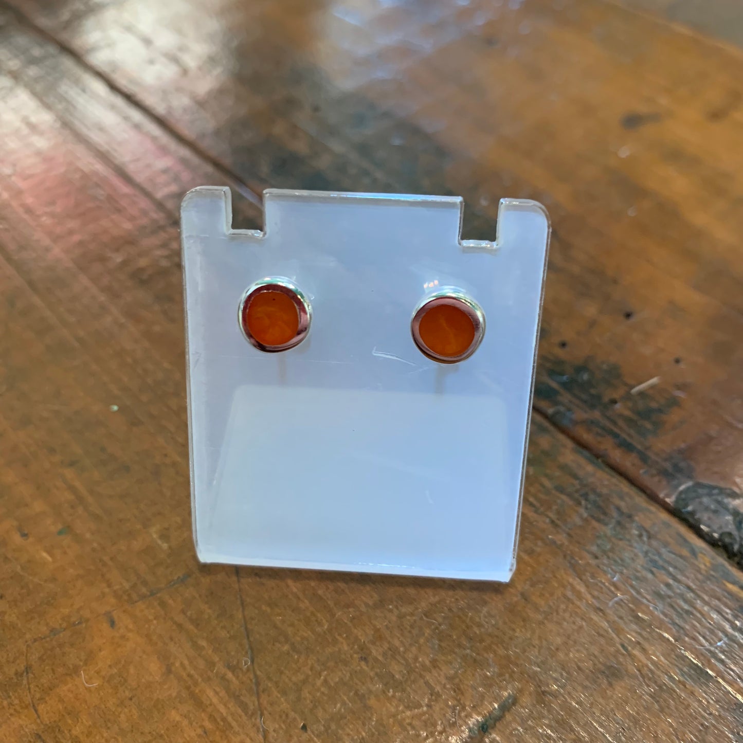 Christine Battocchio silver resin stud earrings (Small)