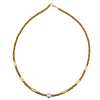 LOVEbomb hand strung necklace with metallic gold Miyuki Japanese seed beads
