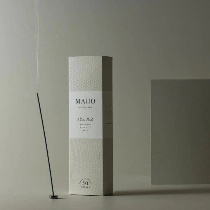 MAHŌ Sensory Sticks & Burner Kit - White Musk Incense