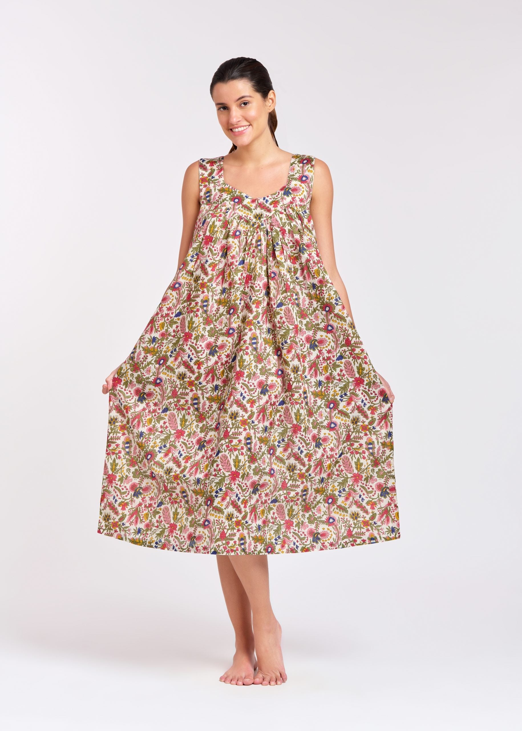 Floral V Neck Nightie or dress