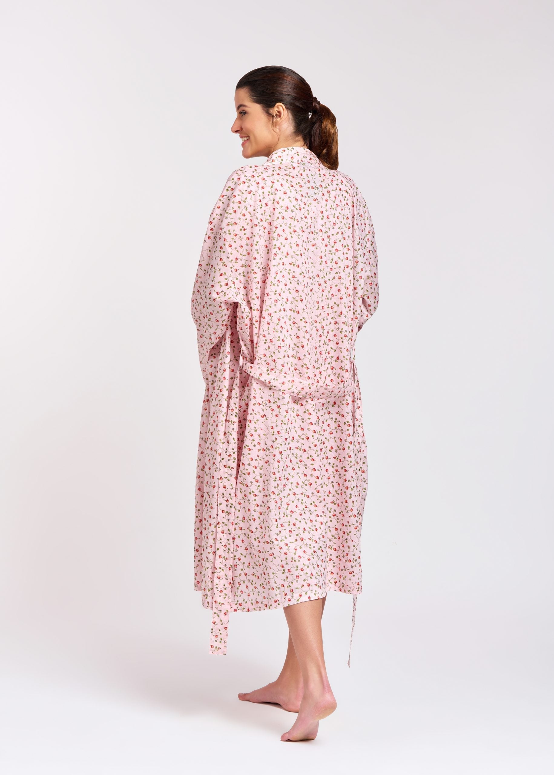 Pink Floral Robe