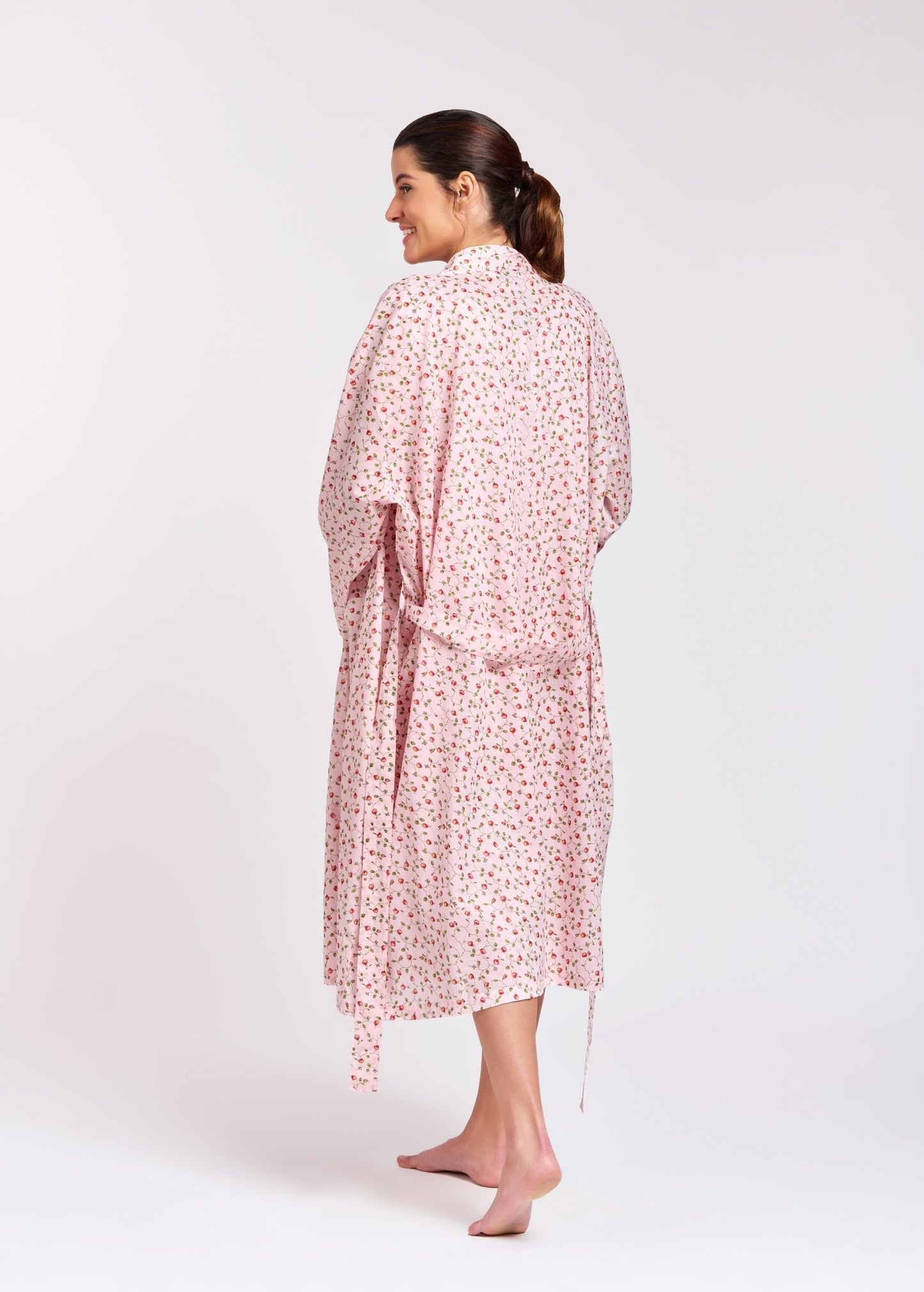 Pink Floral Robe