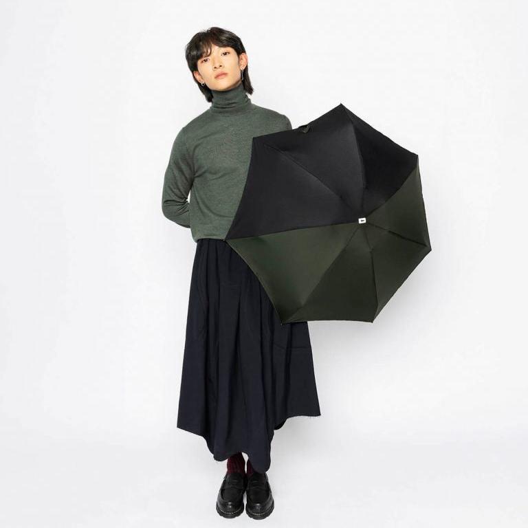 Anatole Micro-Umbrella - Two Toned - Alma (Khaki & Black)
