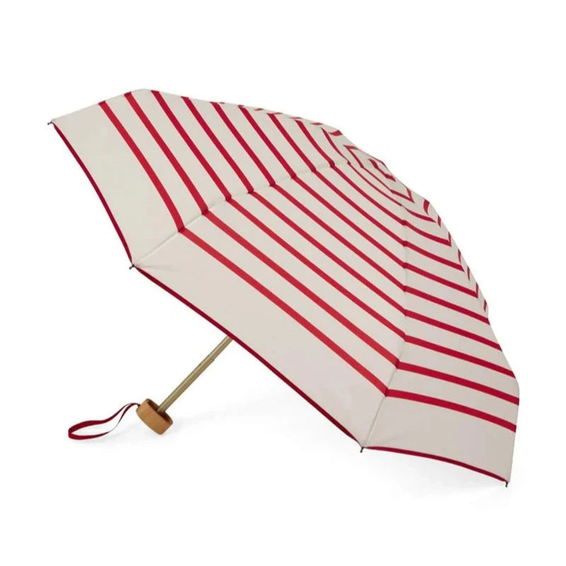 Anatole Micro-Umbrella - Diana (White with red stripes)