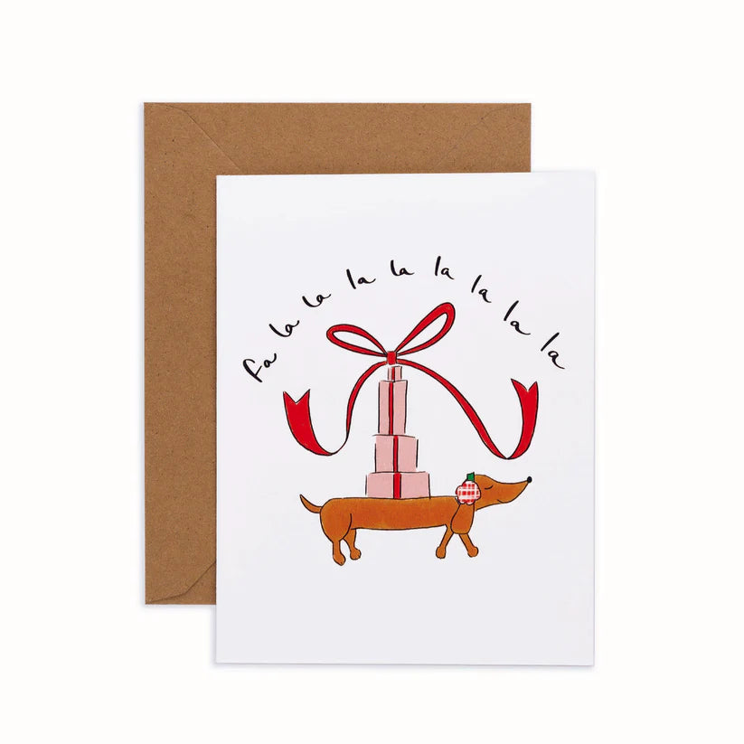 Fa la la la  Christmas Card