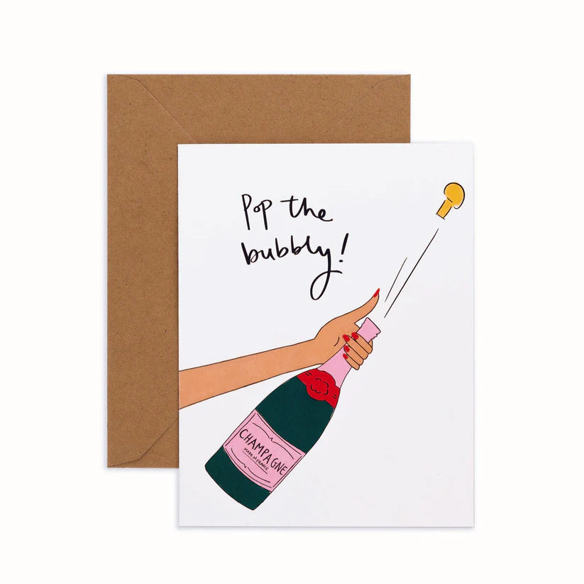 'Pop the Bubbly' Card