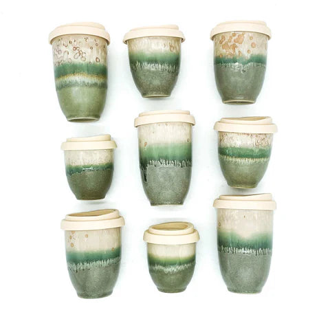 Pottery for the Planet Travel Cup - Rainforest Jasper